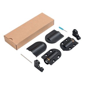 Комплект петель с доводчиком для откидной столешницы 4-10 кг, цвет черный