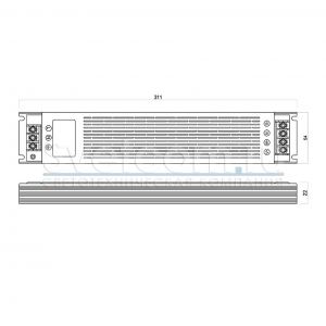 06.800.01.373 Источ.пит.стаб.напр.для LED 220VAC/12VDC max 150Вт, IP20, 312*53*22мм