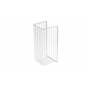Корзина для белья откидная  240х420х230 (хром)