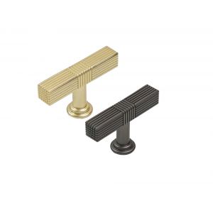 Ручка-кнопка 536 L 50 мм, замак, золото R536Z.015GPZ