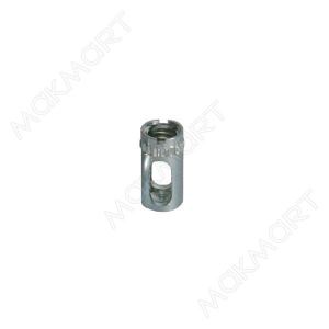 GN150.5 Бочонок для стяжки конической d.5мм, h.9,6мм, M4, для 12мм ДСП, отделка цинк