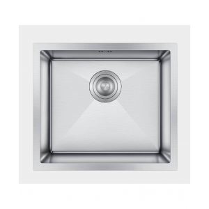 Hoffger 5044 Satin (Сталь сатин), 500*440*210мм, Мойка квадр., нерж., подст.