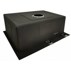 Hoffger 6050T Black (Чёрная), 600*500*210мм, Мойка квадр., нерж., врезн.