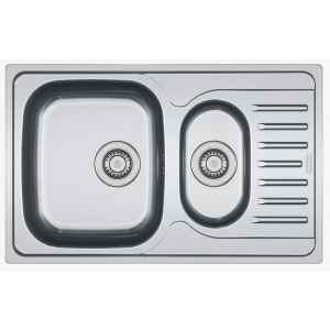 FRANKE 101.0192.922 Мойка POLAR PXN 651-78 780*490мм, нерж, 2-чаш., нерж., врезн.