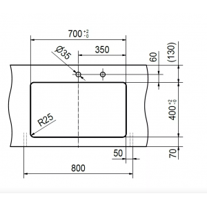 FRANKE 122.0601.312 Мойка MYX 110-70, 740х440мм, квадр., нерж., подст.