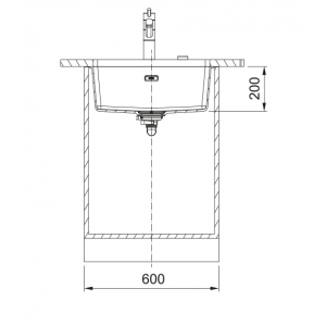 FRANKE 125.0696.178 Мойка MRG 110-52 серый камень 520х433мм, квадр., кварц., подст.