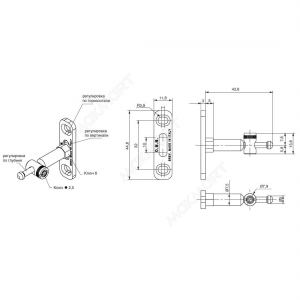 Подвеска каркасов врезная, скрытая Подвеска каркасов врезная, скрытая