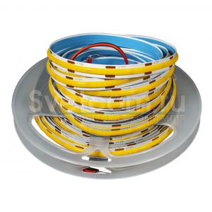 04.800.00.175 Лента X2,COB 3100К, IP20, 320 Led/м, 12В, 12Вт/м, 5м*8мм, провод 2*0,35мм, l=25
