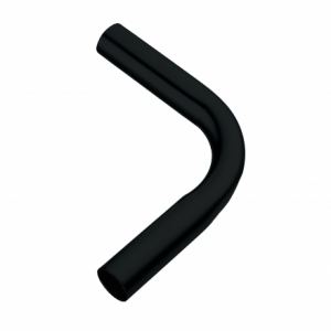Corner-16-90-BL Угол поворотный диаметр 16 мм, 90 градусов, Д140 Ш60 В16, черный матовый
