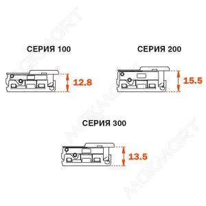 Подкладка H.1.2мм для петель серии SILENTIA 94", 105", 110" Подкладка H.1.2мм для петель серии SILENTIA 94", 105", 110"