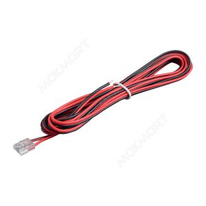 Коннектор быстрозажимной для LED лент COB и SMD(MONO) шириной 8 мм, с проводом 2000 мм 12V/24V, max.