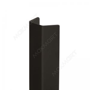 Ручка-профиль накладная L.296мм, отделка черный бархат (матовый)