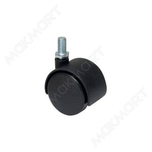 MC.050.12B.BL/01 Колесо d=50 Н.60, без тормоза (шток М8х15), цвет черный