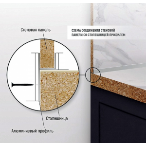 Плинтус алюминиевый Лира Ч-образный 6мм АЧ012 Черный матовый RAL9005 3,0 м