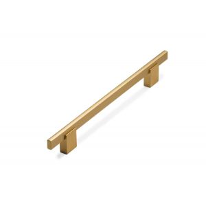 Ручка мебельная 8856, м.ц.192мм, длина 256мм, алюминий брашированное золото RM8856.192BG