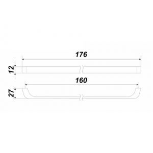 RS219BSN.4/160 (Ручка мебельная JETLINE)