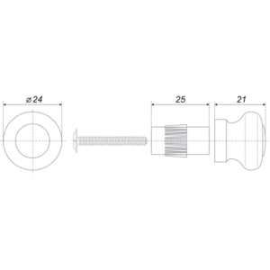 SRP100/CP (Заглушка для трубы диаметром 16 мм "Ретро") (100)