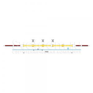 04.800.00.209 Лента S2, 2835 IP20  120LED/м 4100К 12В, 10Вт/м, 1000Лм/м  5м*5мм
