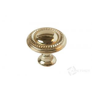 Ручка-кнопка Charm винтажная, O35 мм, золото Распродажа