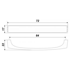 RS080CP.4/64 (Ручка мебельная) (25)