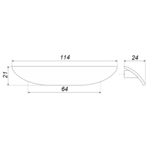 RS155HCP.4/64 (Ручка мебельная)