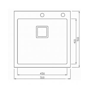 Мойка Seaman Eco Marino SMB-5151SQ (B-Single Slam-shut)