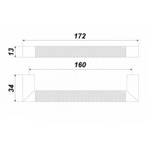 RS286BSN/MBSN.4/160 (Ручка мебельная RS286BSN/MBSN.4/160)