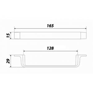 RS299MBSN.4/128 (Ручка мебельная IRON)