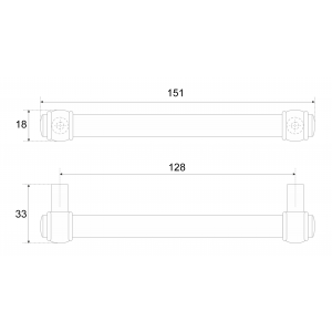 RR008CP.4/128 (Ручка мебельная RR008CP.4/128)