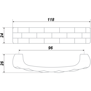 RS403EAB.4/96 (Ручка мебельная) (20)