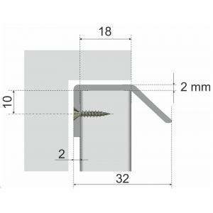 RT007CP.1/32 (Ручка мебельная торцевая RT007CP.1/32)