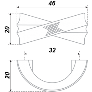 RS422EAB.4/32 (Ручка мебельная) (50)