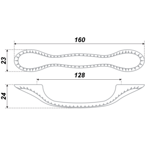 RS409EAB.4/128 (Ручка мебельная) (25)