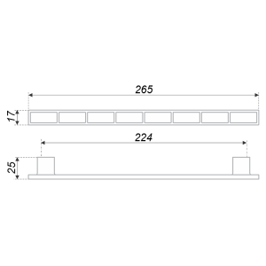 RS282CP/MC8.4/224 (Ручка мебельная)