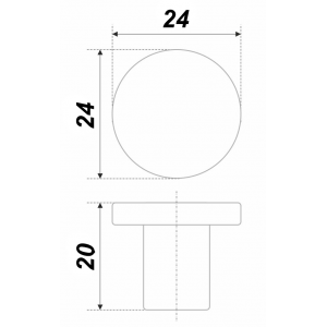 Ручка-кнопка RC042CP.4хром