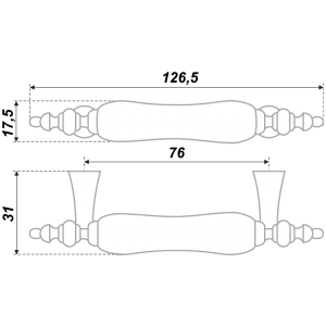 RS116AB.4/76/W02 (Ручка мебельная)(50)