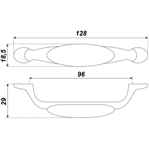 RS113AB.3/96/W01 (Ручка мебельная)(50)