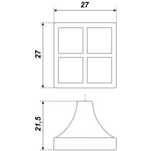 RC411CP/CrBl.4 (Ручка мебельная) (45)