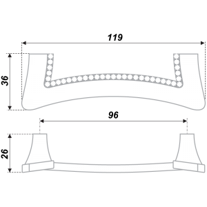 RS423CP/CrT.4/96 (Ручка мебельная) (10)