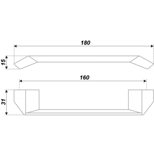 RS182CP.4/160 (Ручка мебельная) (20)