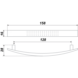 Ручка S0230/128 (RS002GP.4/128) (25) золото