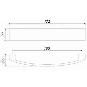 RS191BSN.4/160 (Ручка мебельная) (20)