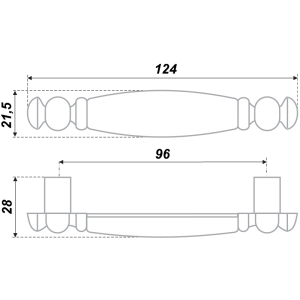RS115AB.4/96/W03 (Ручка мебельная)
