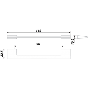 RS185CP.4/96 (Ручка мебельная)(20)