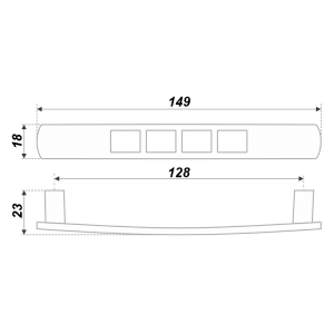 RS071CP.4/128 (Ручка мебельная) (25)