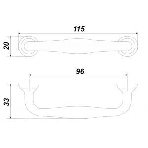 RS433BL.4/96 (Ручка мебельная RS433BL.4/96)(40)