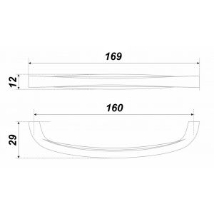RS443CP.4/160 (Ручка мебельная RS443CP.4/160)(40)