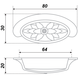 RS416BSN.3/64 (Ручка мебельная) (30)