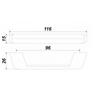 RS196CP.4/96 (Ручка мебельная STEP)