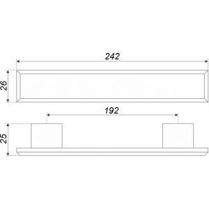 RS061BL/AL.4/192 (Ручка мебельная) (25)